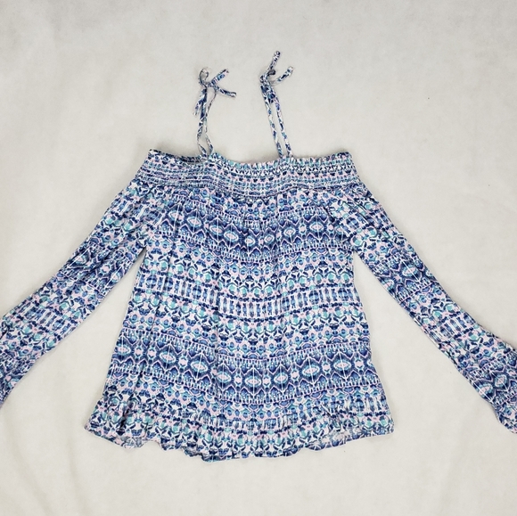 Epic Threads Big Girls Peasent Off shoulder Top L - Picture 2 of 11